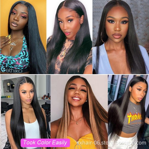 30 32 34 36 Malaysian Indian Straight Cuticle Hair Weave Bundles, 100% 10A Brazilian Virgin Long 40 Inch Peruvian Human Hair